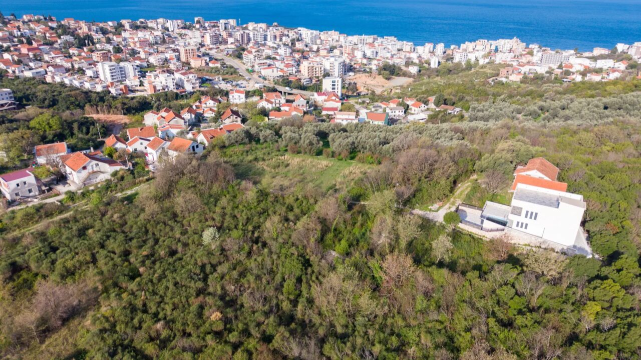 Urbanized Plots with Sea View near Veliki Pijesak – Pecurice, Bar – SunHolidays Montenegro