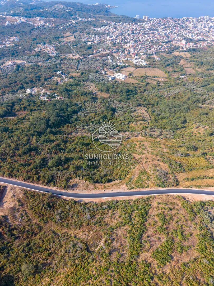 5,240 m² Land with Sea View by the Main Road – Dobra Voda, Bar – SunHolidays Montenegro