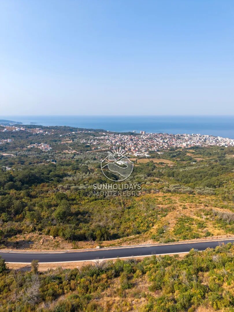 5,240 m² Land with Sea View by the Main Road – Dobra Voda, Bar – SunHolidays Montenegro