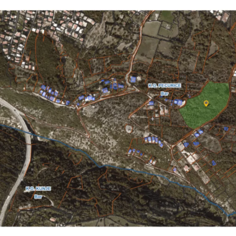Urbanized 14,000 m² Land with Sea View – Dubrava, Bar – SunHolidays Montenegro